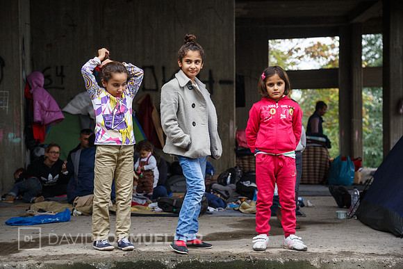 Homeless refugees in Greece