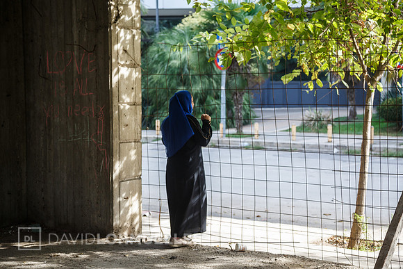 Homeless refugees in Greece