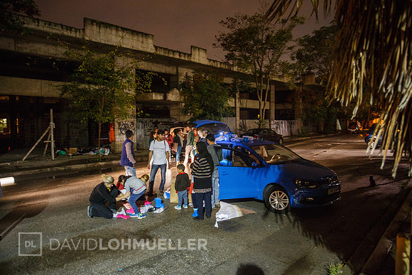 Homeless refugees in Greece